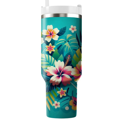 Bold Tropical Blossom  Unique Tumblers