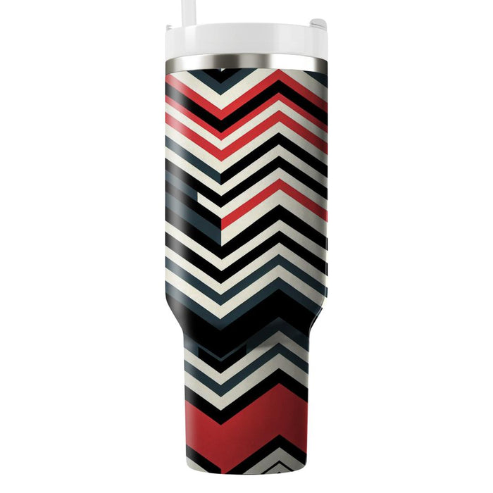 Bold Chevron Stripe  Tumblers With Lids