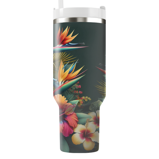 Tropical Paradise Bloom Tumbler Cups