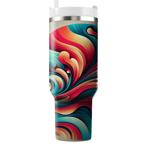 Vibrant Gradient Swirls  Decorative Tumblers