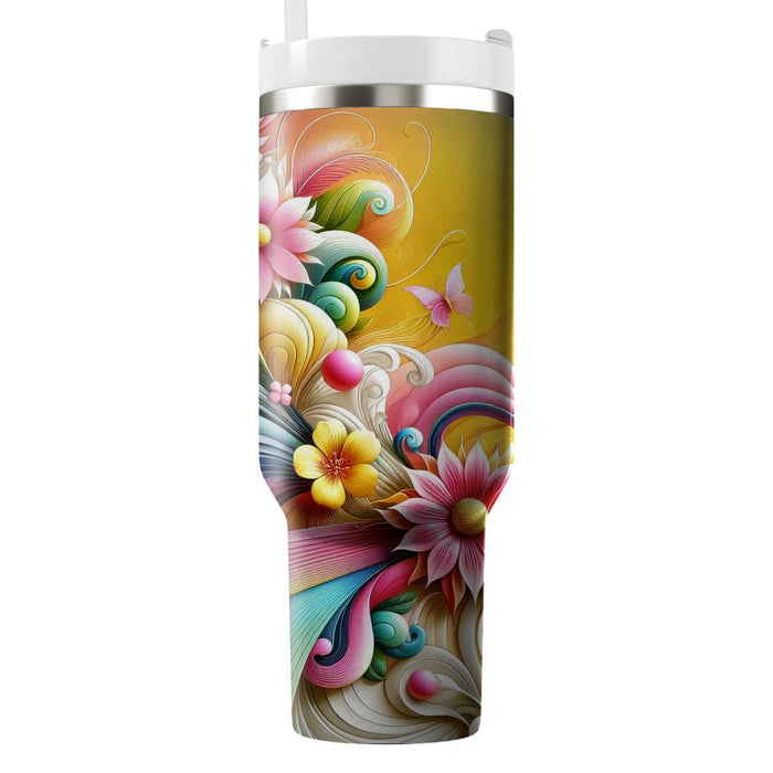 Whimsical Winds - A Spring Festival  Design Custom Tumblers