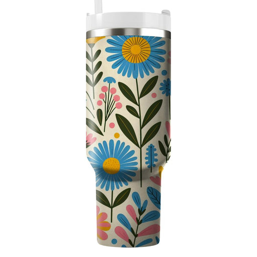 Sunny Meadow Flowers  Insulated Tumblers