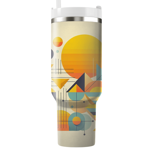 Geometric Sunshine  Unique Tumblers