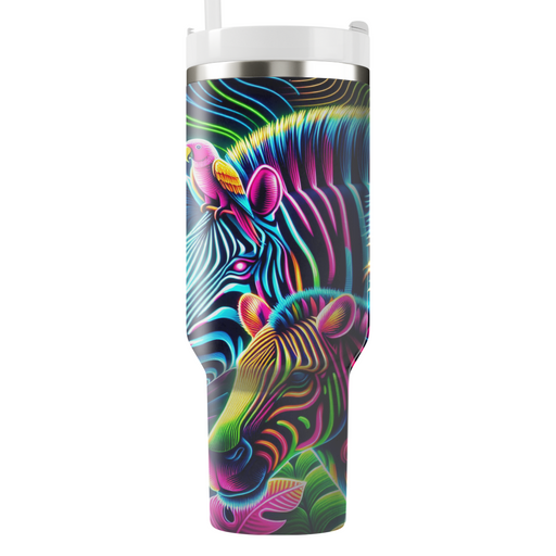 Neon Safari Personalized Tumblers