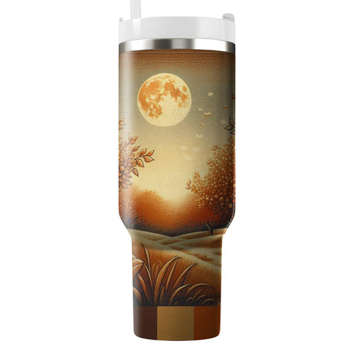 Autumn Moonlit Orchard  Decorative Tumblers