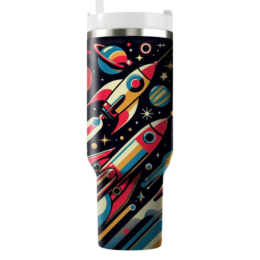 Vintage Space Odyssey  Tumbler Cups