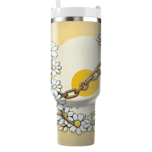 Whimsical Daisy Chain  Tumblers For Gifts