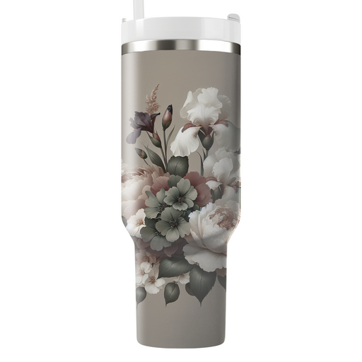 Sophisticated Floral Cascade  Insulated Tumblers