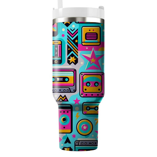 Retro 80s Pop Vibes  Insulated Tumblers