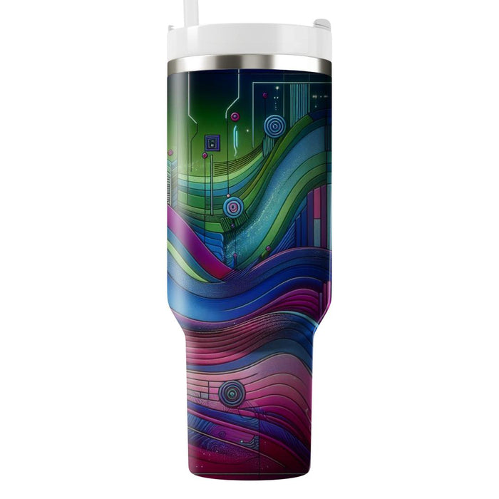 Futuristic Fusion  Personalized Tumblers