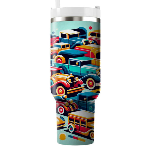 Vintage Groovy Cars  Travel Tumblers