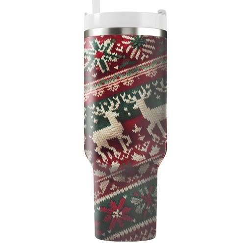 Winter Cozy Knit  Personalized Tumblers