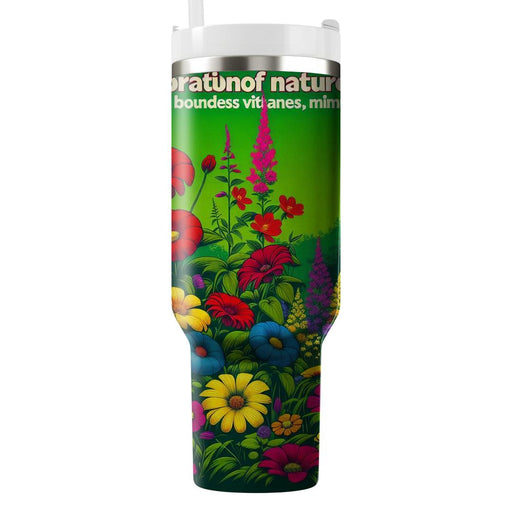 Wild Flower Frenzy  Travel Tumblers