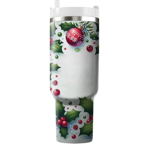 Winter Cranberry Festivity  Unique Tumblers