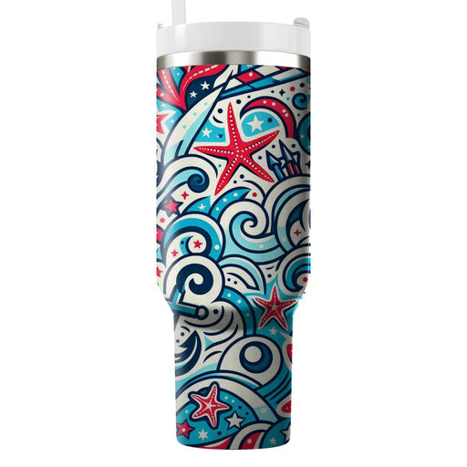 Whimsical Nautical Theme Insulated Tumblers