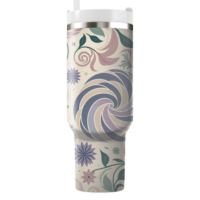 Floral Spiral Harmony Custom Tumblers