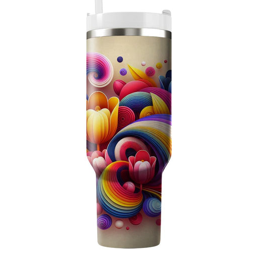 Spring Tulip Melody  Tumbler Cups