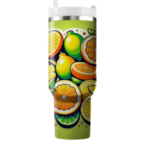 Sunny Citrus Groove  Custom Tumblers