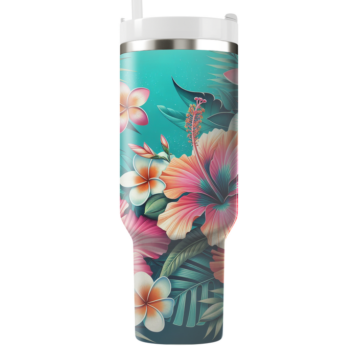 Tropical Flora Bliss  Custom Tumblers