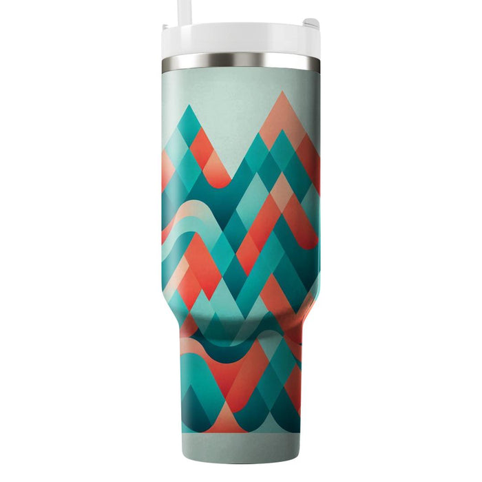 Triangular Wave Fusion  Tumblers For Gifts