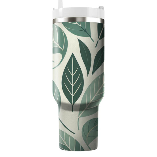 Geometric Leaf Dance  Tumblers With Lids