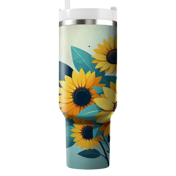 Sunflower Serenity  Insulated Tumblers