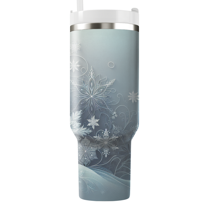 Winter Elegant Snowflakes  Travel Tumblers