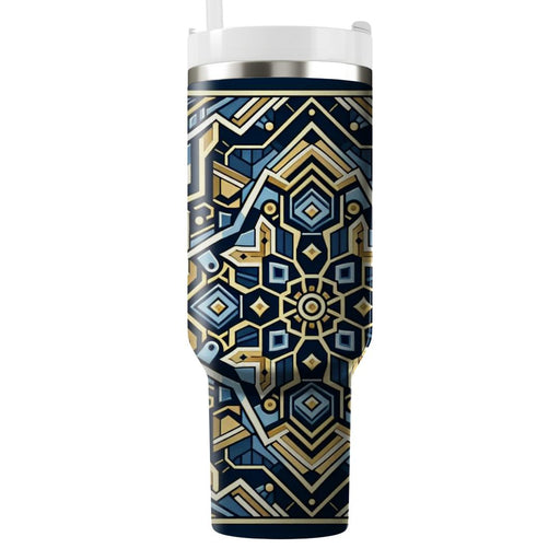 Geometric Hexagon Patterns  Decorative Tumblers