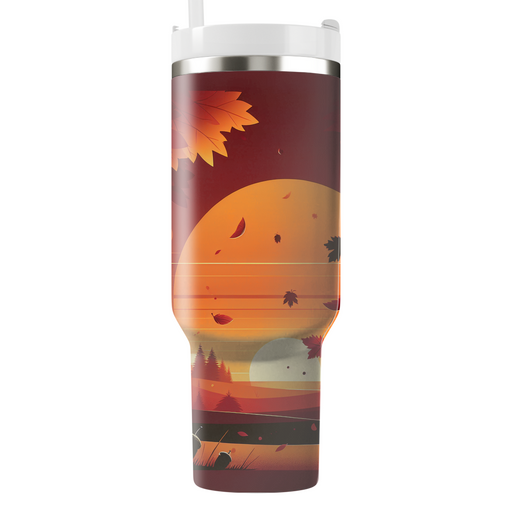 Autumn Sunset Retreat  Tumbler Cups