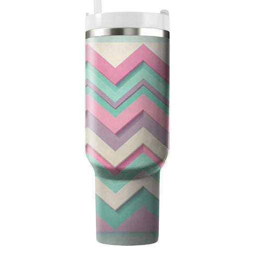 Floral Chevron  Tumblers For Gifts