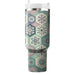 Floral Hexagon Harmony  Travel Tumblers