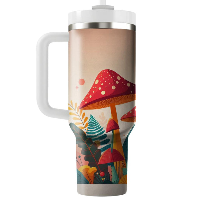 Whimsical Mushroom  Personalized Tumblers