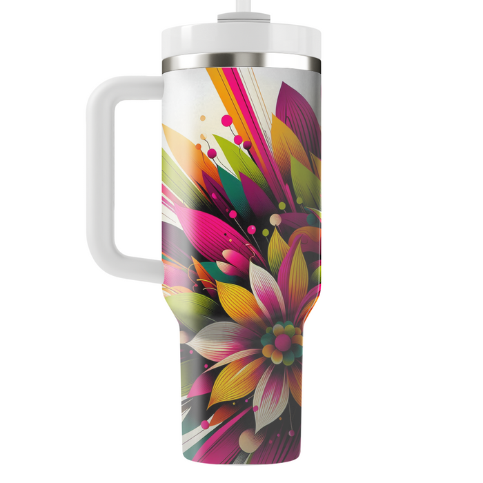 Bold Floral Explosion  Travel Tumblers