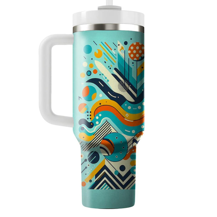 Retro Pattern Play  Travel Tumblers