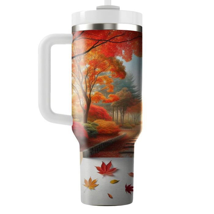 Autumn Leaf Pathway  Tumblers For Gifts