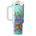 Vibrant Floral Fusion  Custom Tumblers