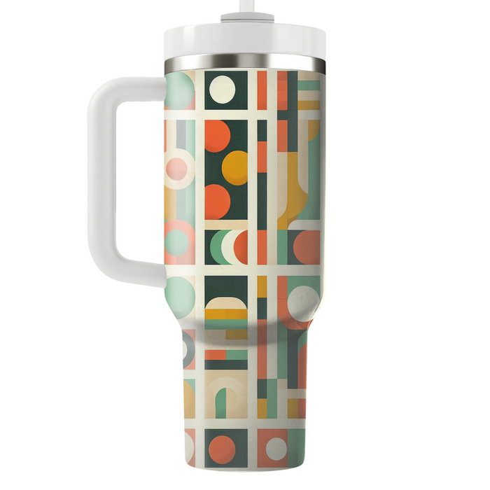 Retro Dot Grid  Insulated Tumblers