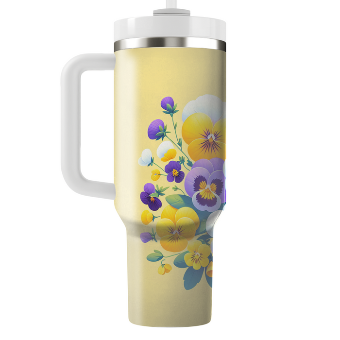 Sunshine Pansy  Insulated Tumblers