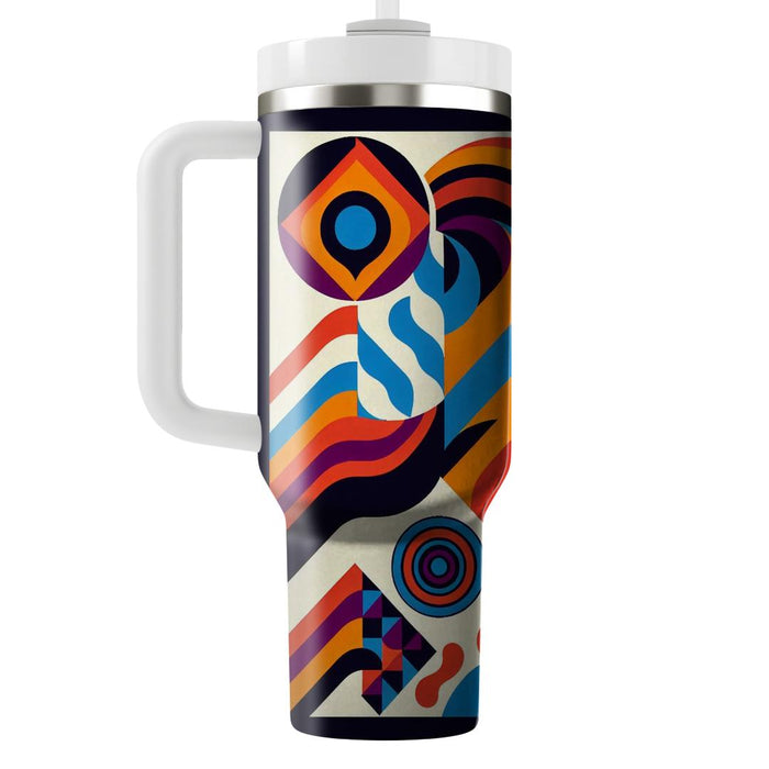 Retro Funk Pattern  Tumbler Cups