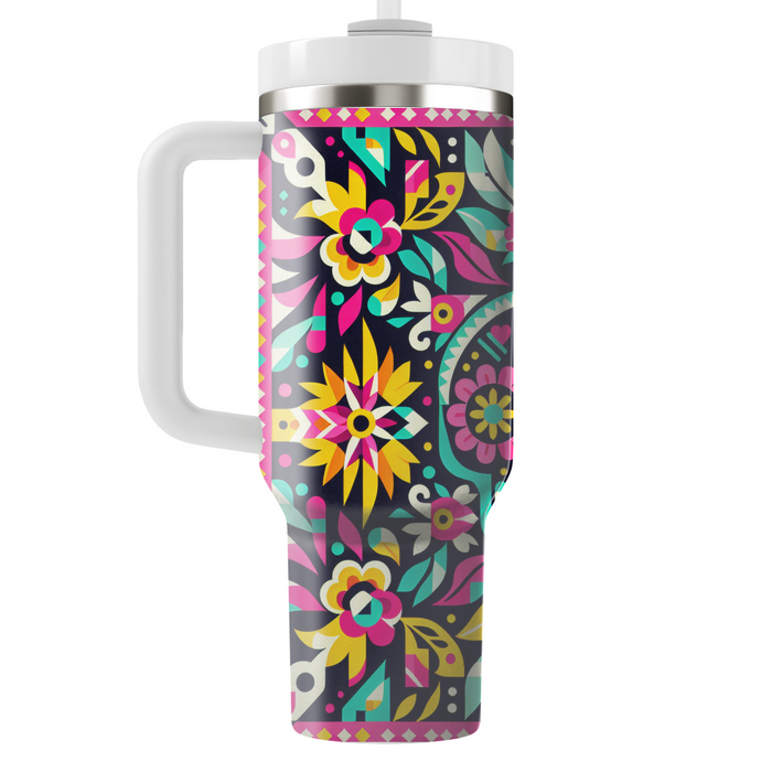 Geometric Fiesta - Mexican Celebration  Tumbler Cups