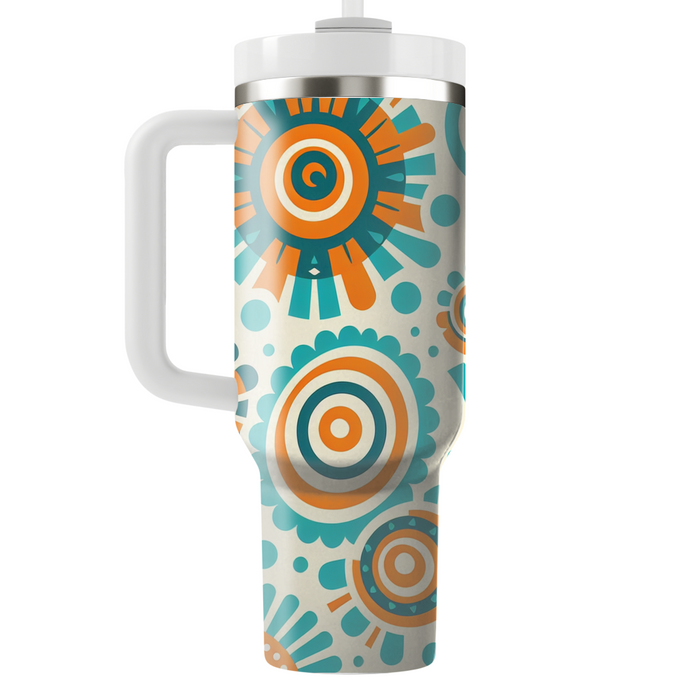 Radiant Spirals Decorative Tumblers