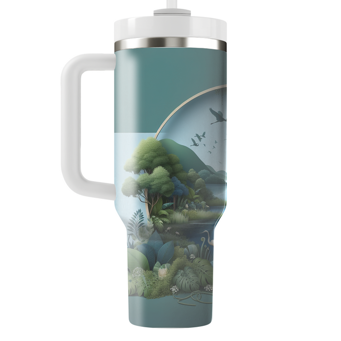 Tranquil Waters - Earth Day  Decorative Tumblers