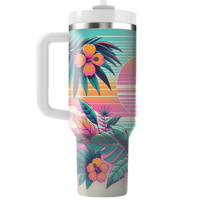 Retro Paradise  Custom Tumblers