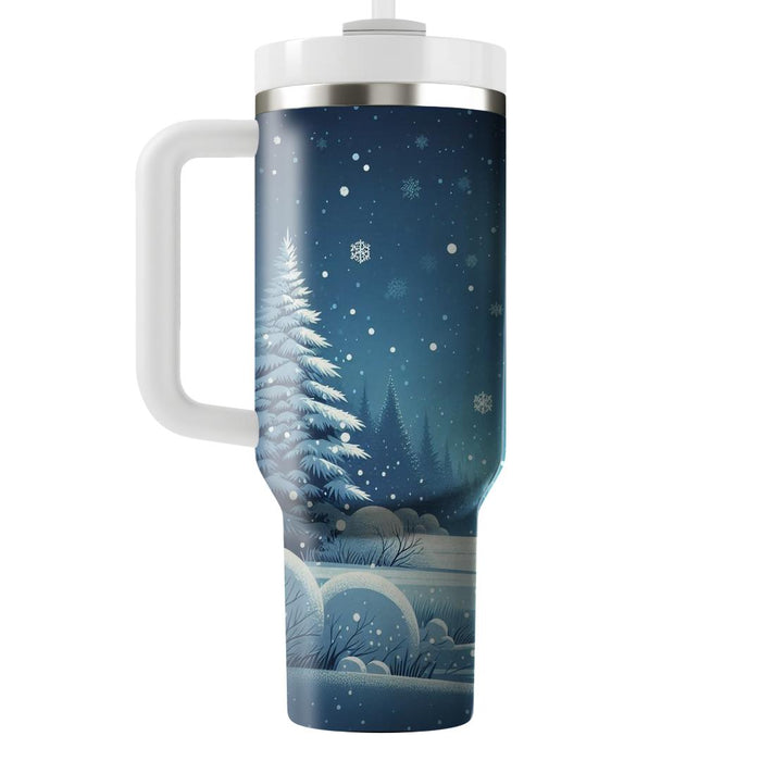 Winter Snowfall Bliss  Custom Tumblers