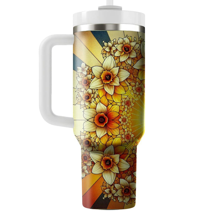 Sunset Daffodil Delight  Tumbler Cups