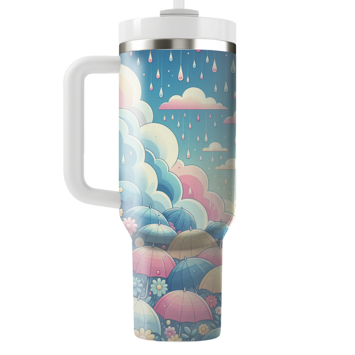 Spring Raindrop Melody  Personalized Tumblers