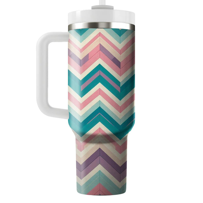 Zigzag Chevron Symphony  Travel Tumblers