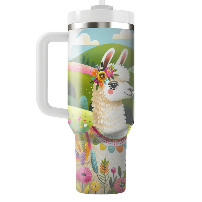 Sunny Llama Fiesta  Tumblers With Lids