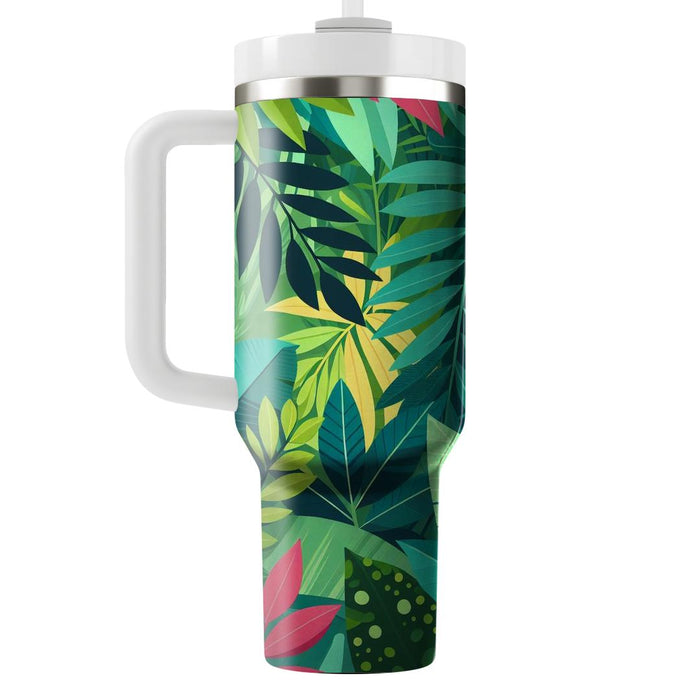 Tropical Paradise Leaves  Decorative Tumblers