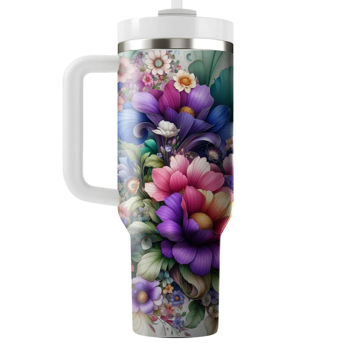 Spring Garden Fantasy  Tumblers With Lids